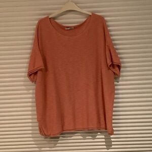 Dex Women's Peach Short Sleeve Top